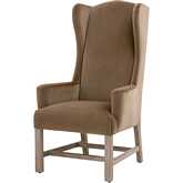 Bennett Dining Arm Chair in Caramel Velvet & Natural Gray Oak Finish 7107UP.CAR/NG
